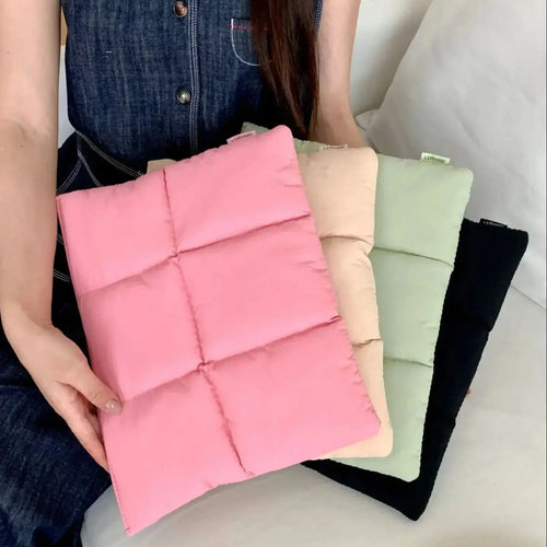 Quilted Puffy Laptop Sleeve Case for 13-15.6 Inch MacBook Air/Pro, Lenovo, HP Notebooks and more!