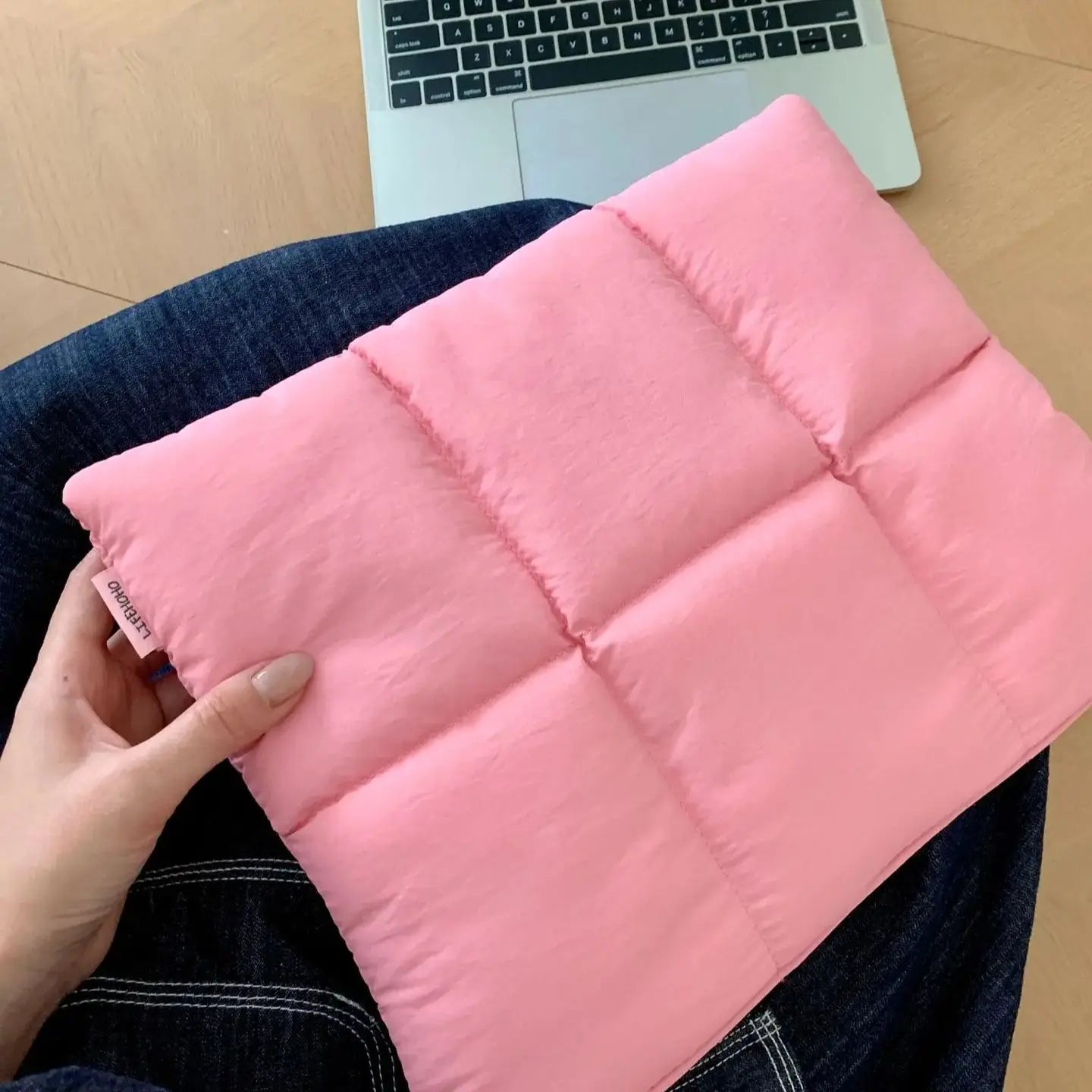 Quilted Puffy Laptop Sleeve Case for 13-15.6 Inch MacBook Air/Pro, Lenovo, HP Notebooks and more!