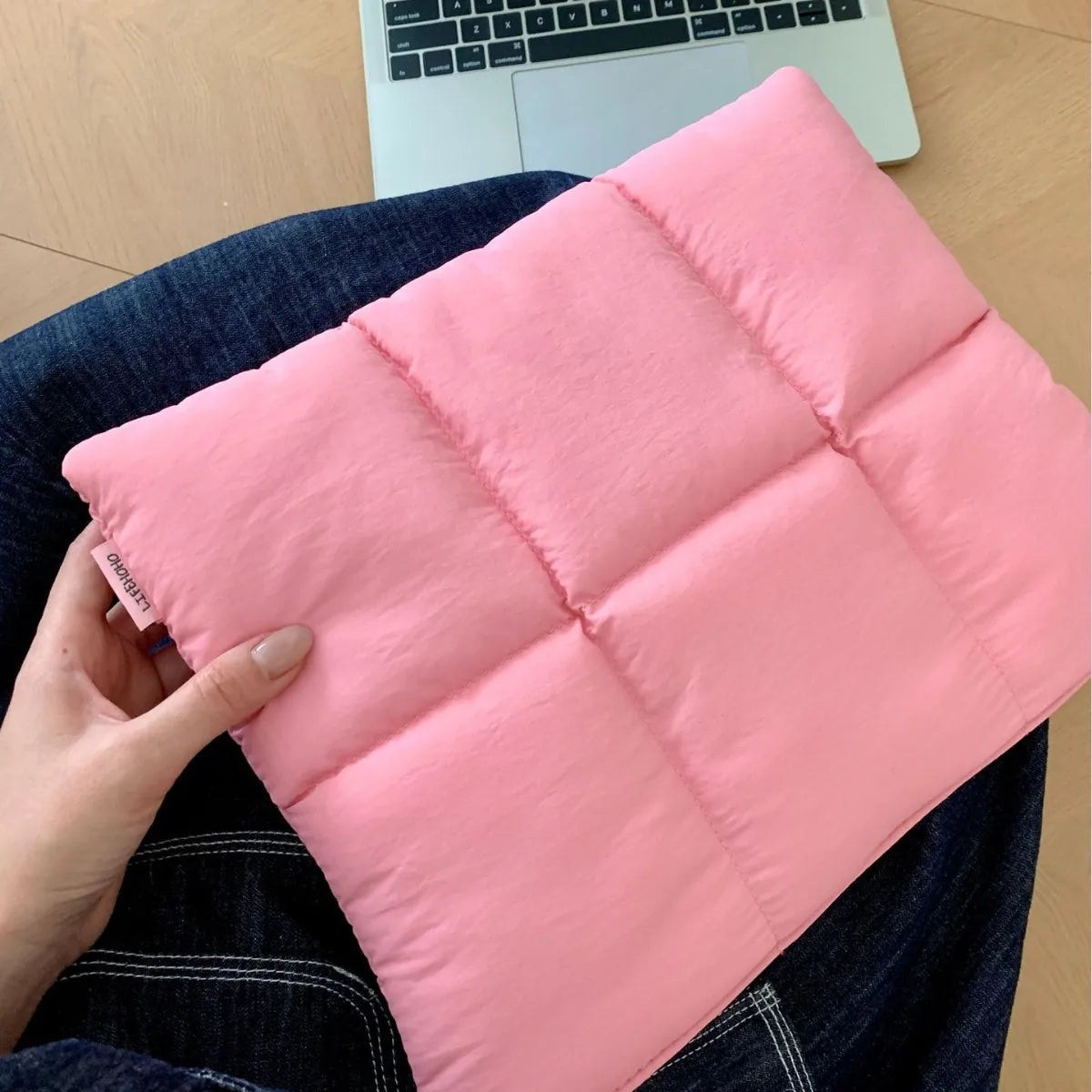 Quilted Puffy Laptop Sleeve Case for 13-15.6 Inch MacBook Air/Pro, Lenovo, HP Notebooks and more!